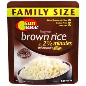 Sunrice Microwave Fragrant Brown Rice Family Sz