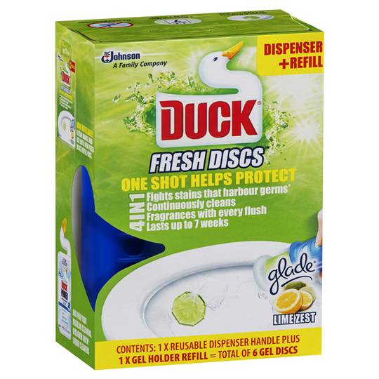 Duck Fresh Discs Toilet Cleaner Lime Zest