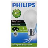 Philips Halogen Frosted Globe 70w Bc Base