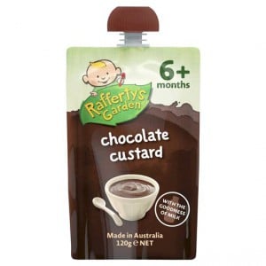 Rafferty's Garden Food 6 Months Chocolate Custard