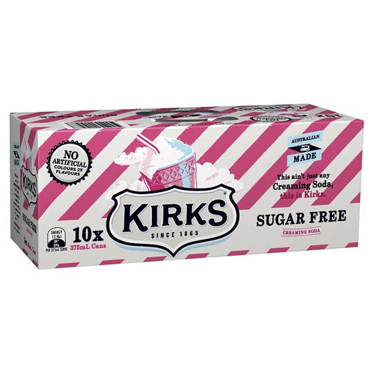 Kirks Creaming Soda Can Sugar Free