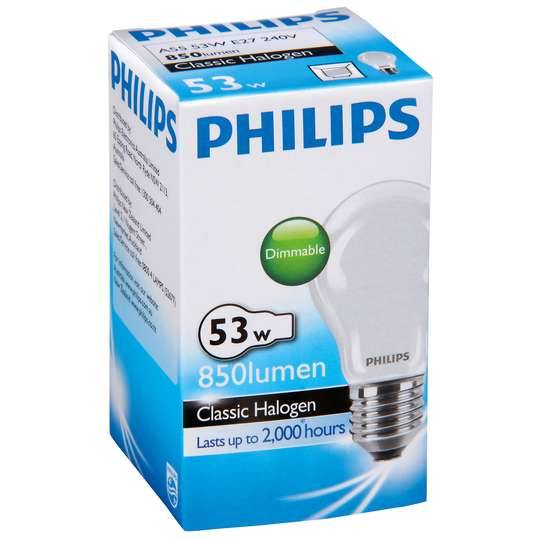 Philips Eco Halogen Frosted Globe 53w Es Base