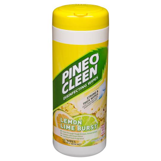 Pine O Cleen Kitchen Cleaner Wipes Disinfectant Lemon Lime