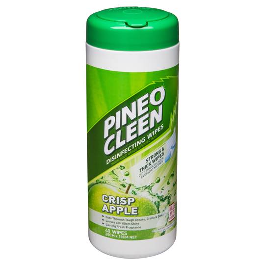 Pine O Cleen Kitchen Cleaner Wipes Disinfectant Green Apple