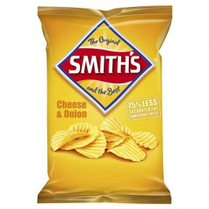Smith's Chips Single Pack Crinkle Cheese & Onion