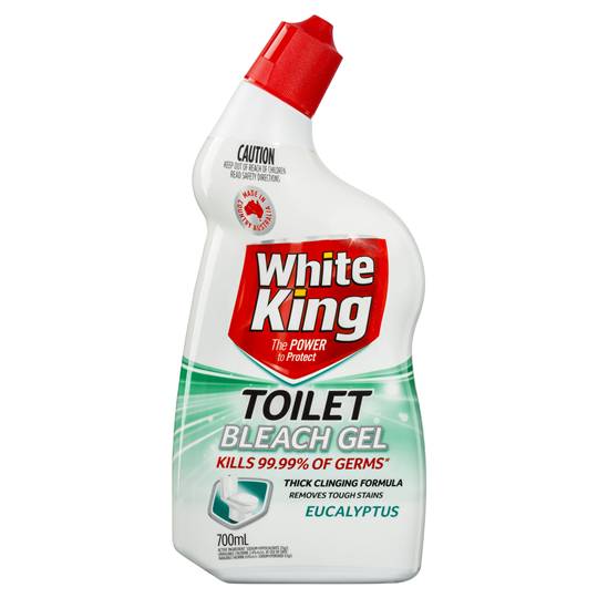 White King Power Clean Toilet Cleaner Bleach Gel Eucalyptus