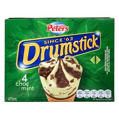 Peters Drumstick Ice Cream Choc Mint