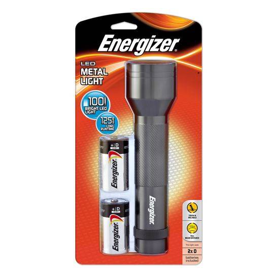 Energizer Metal Led Flashlight 2 D Type