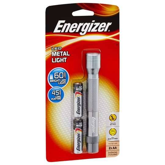 Energizer Metal Led Flashlight 2 Aa