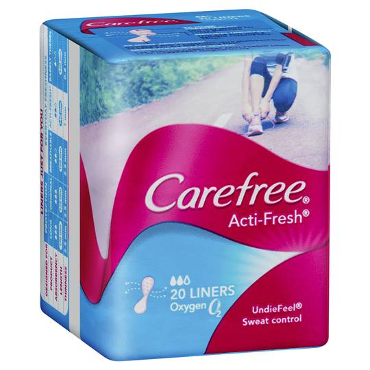 Carefree Acti-fresh Panty Liners Thin Oxygen