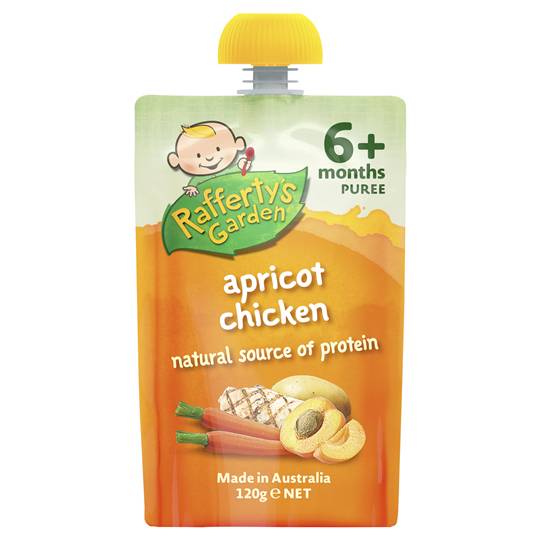 Rafferty's Garden Food 6 Months Apricot Chicken Puree