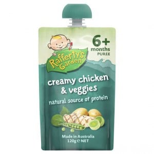Rafferty's Garden Food 6 Months Creamy Chicken & Veggie Puree