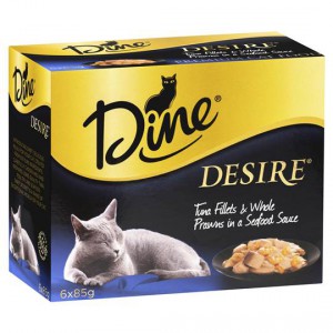 Dine Desire Adult Cat Food Tuna Fillets & Prawns