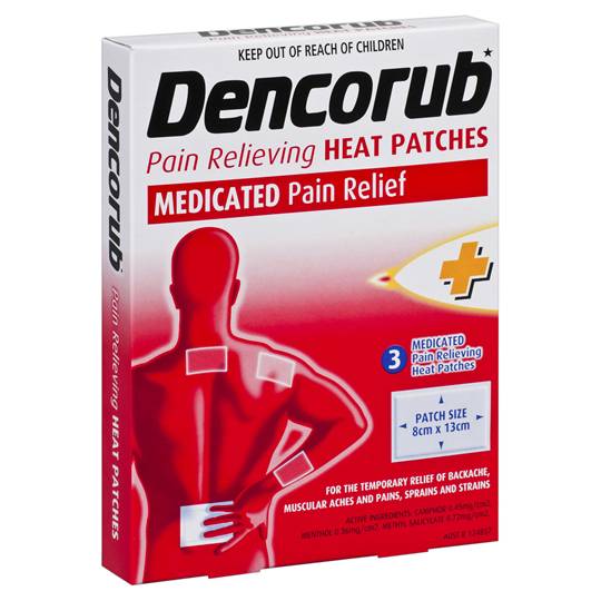 Dencorub Gels Pain Relief Heat Patch