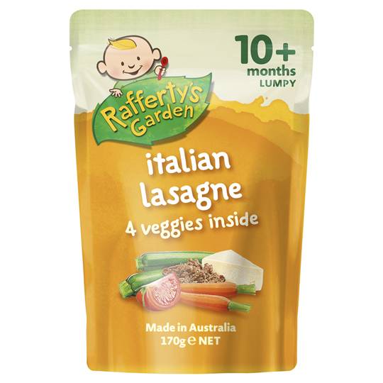 Rafferty's Garden Food 10 Months Italian Lasagne