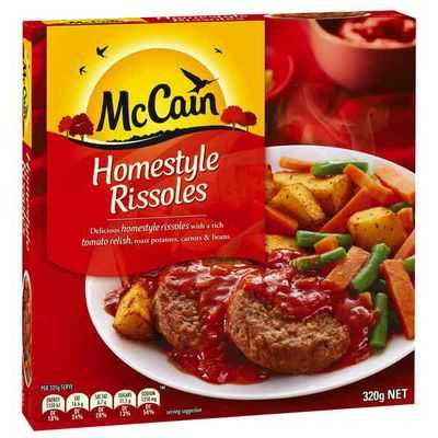 Mccain Dinner Homestyle Rissoles