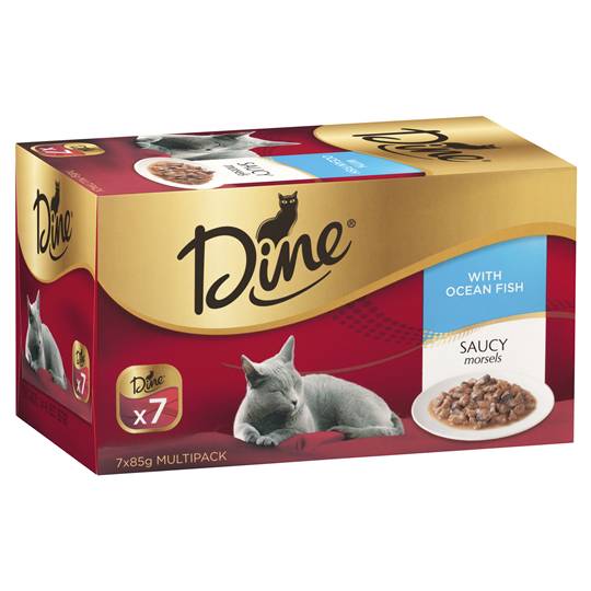 Dine Adult Cat Food Saucy Morsels With Ocean Fish