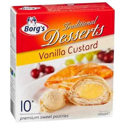 Borg's Multipack Pies & Desserts Vanilla Custard