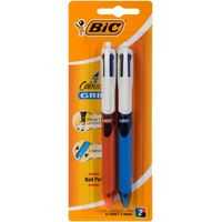 Bic 4 Coloured Grip Pen Medium & Fine