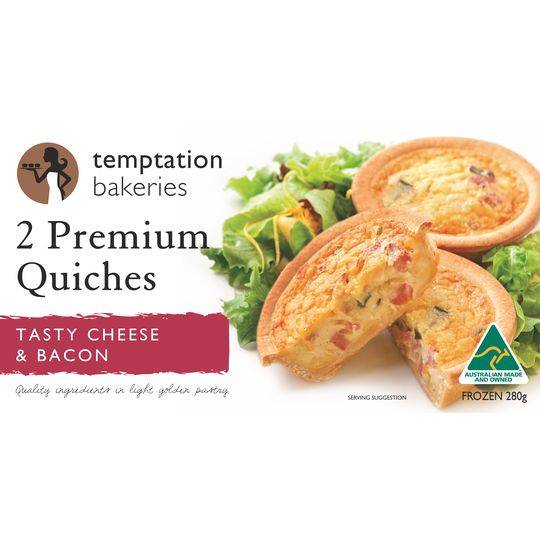 Temptation Quiche Tasty Cheese & Bacon