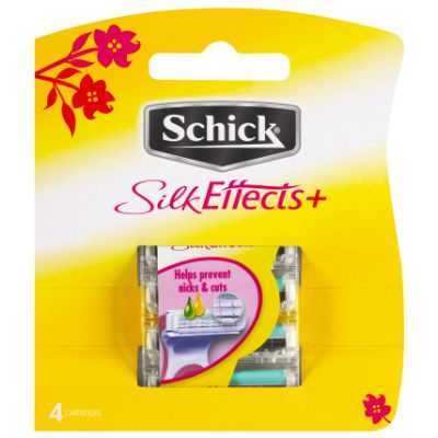 Schick Razor Blades Silk Effects Cartridges