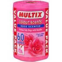 Multix Kitchen Tidy Bags Large Colour Scents Rose