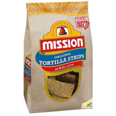 Mission Tortilla Strips White Corn
