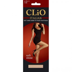 Clio Italian Soft Shine 12d Pantyhose Natural X/tall