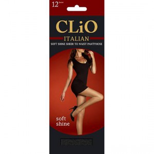 Clio Italian Soft Shine 12d Pantyhose Black Medium