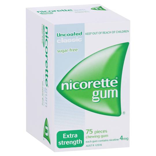 Nicorette Quit Smoking Gum Extra Strength 4mg