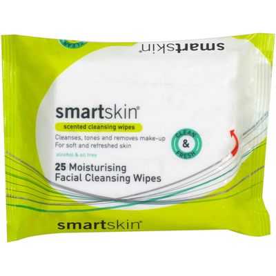 Smartskin Facial Wipes Cleansing Scented