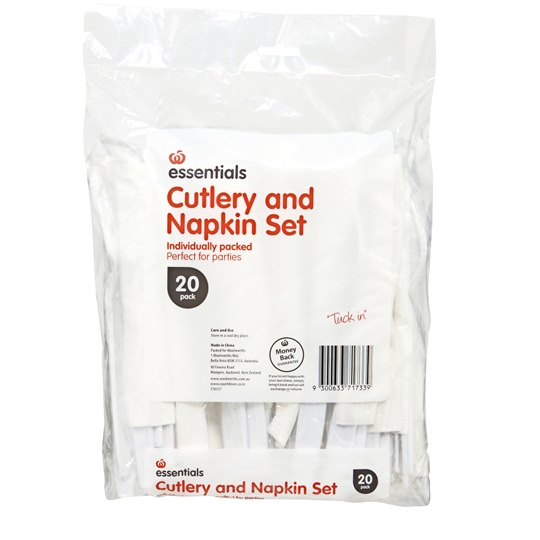 Essentials Cutlery And Napkin Set