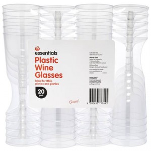 Essentials Wine Glasses Plastic