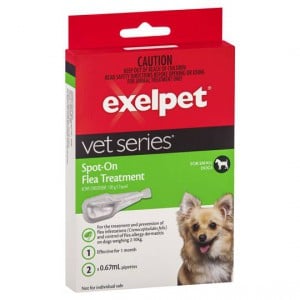 Exelpet Vet Series Treatment Spot On Flea Small Dog