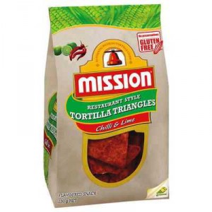 Mission Corn Chips Chilli & Lime