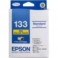 Epson Printer Ink 133 Value Pack 4 Ink & 20 Shot