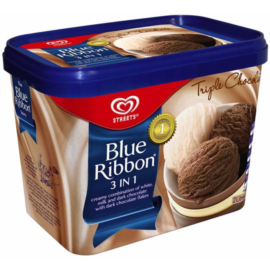 Streets Blue Ribbon 3 In 1 Ice Cream Triple Chocolate Ratings Mouths   384075 