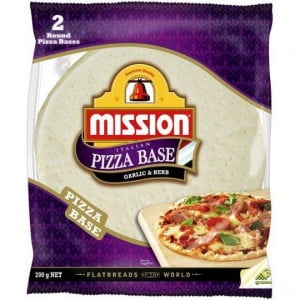 Mission Round Pizza Bases Garlic