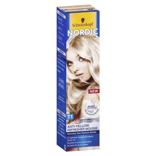 Scharzkopf Nordic Blonde Hair Colour T1 Refresher Mousse