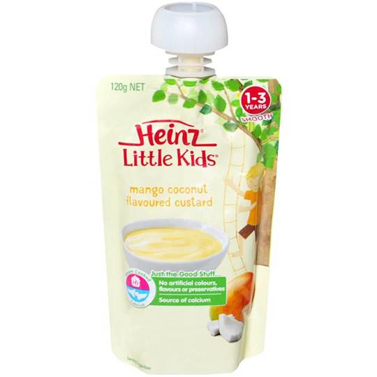 Heinz Dairy Snack Pouch Mango & Coconut Custard