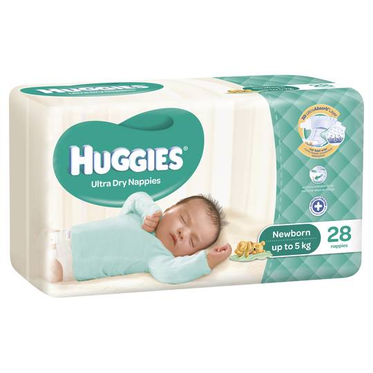 Huggies Nappies Ultra Dry Newborn