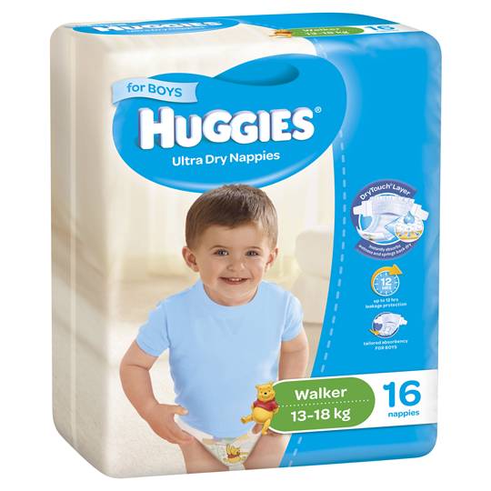 Huggies Nappies Ultra Dry Walker For Boys