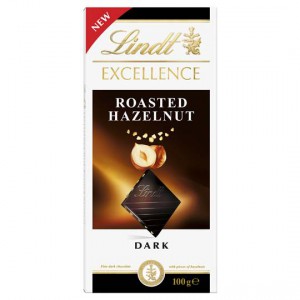Lindt Excellence Dark Chocolate Roasted Hazelnut