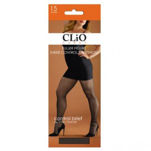 Clio Curvy Control Tights Fuller Figure Black 2