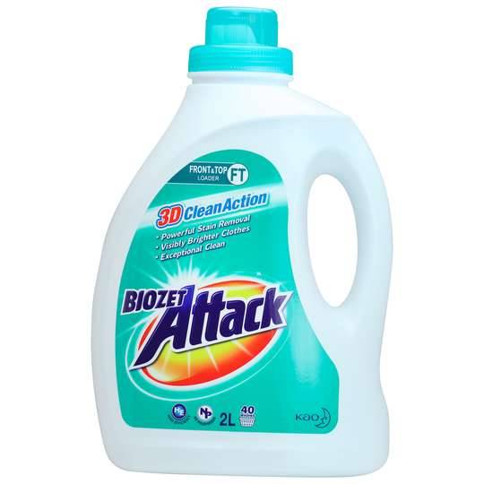 Biozet Attack Front & Top Loader Regular Laundry Liquid