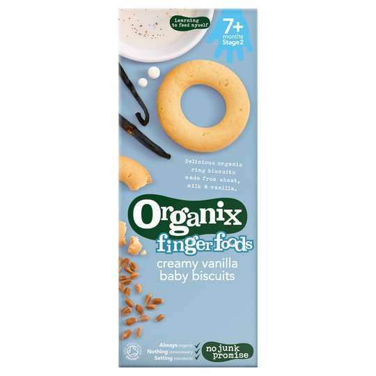 Organix Baby Ring Biscuits Vanilla