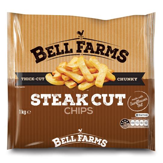 Bell Farms Frozen Chips Steak Cut