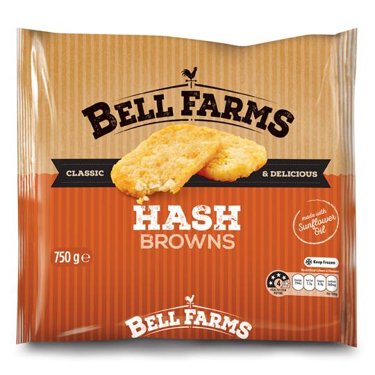 Bell Farms Frozen Hash Browns
