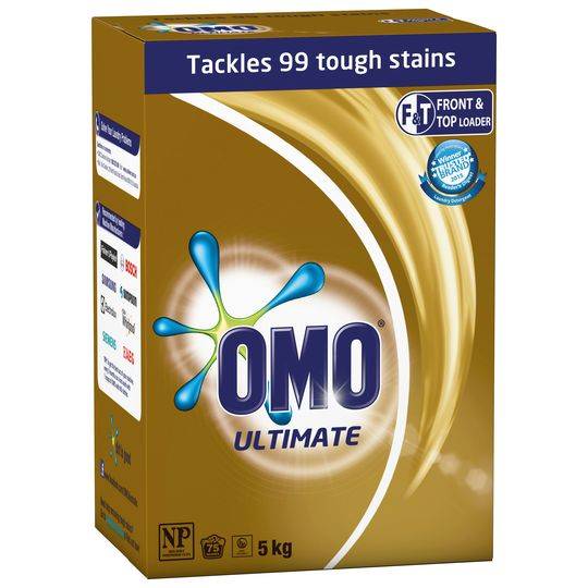 Omo Ultimate Laundry Detergent Washing Powder Front & Top Loader
