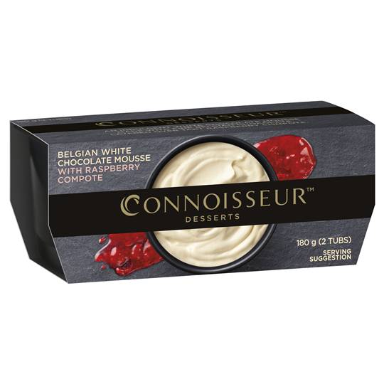Connoisseur White Chocolate Mousse With Raspberry